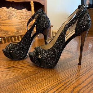 I.N.C rhinestone black heels